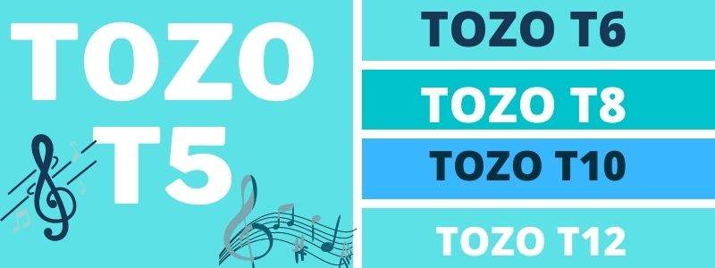 TOZO T5 vs TOZO T6 vs TOZO T8 vs T10 vs T12