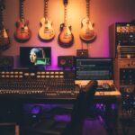 Acoustic frequency response spectrum analyzer and digital audio test workstation in an acoustic engineering laboratory
